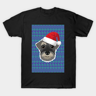 Karl the Christmas Schnauzer T-Shirt